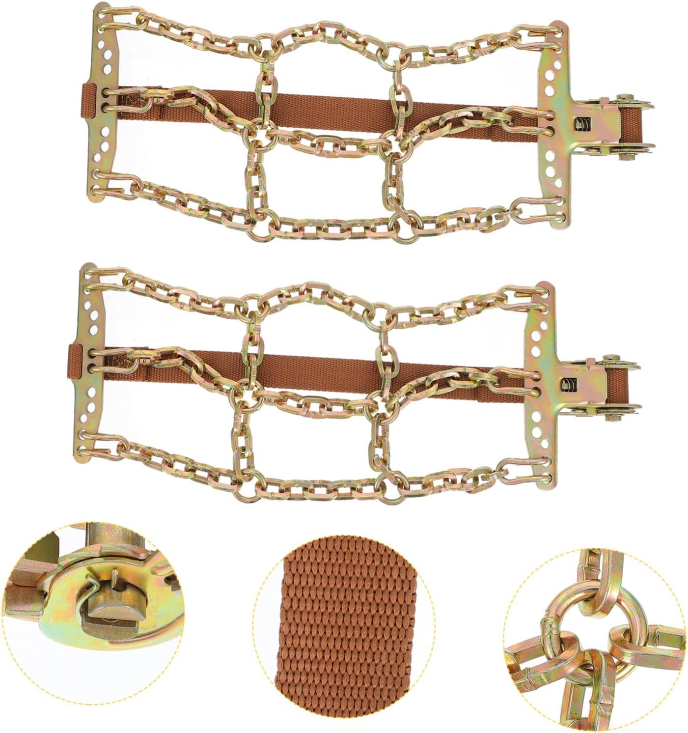 Car Tire Chain Anti-skid Snow and Ice Chain for Suv and Off-road Vehicles Single Pack Slip-resistant