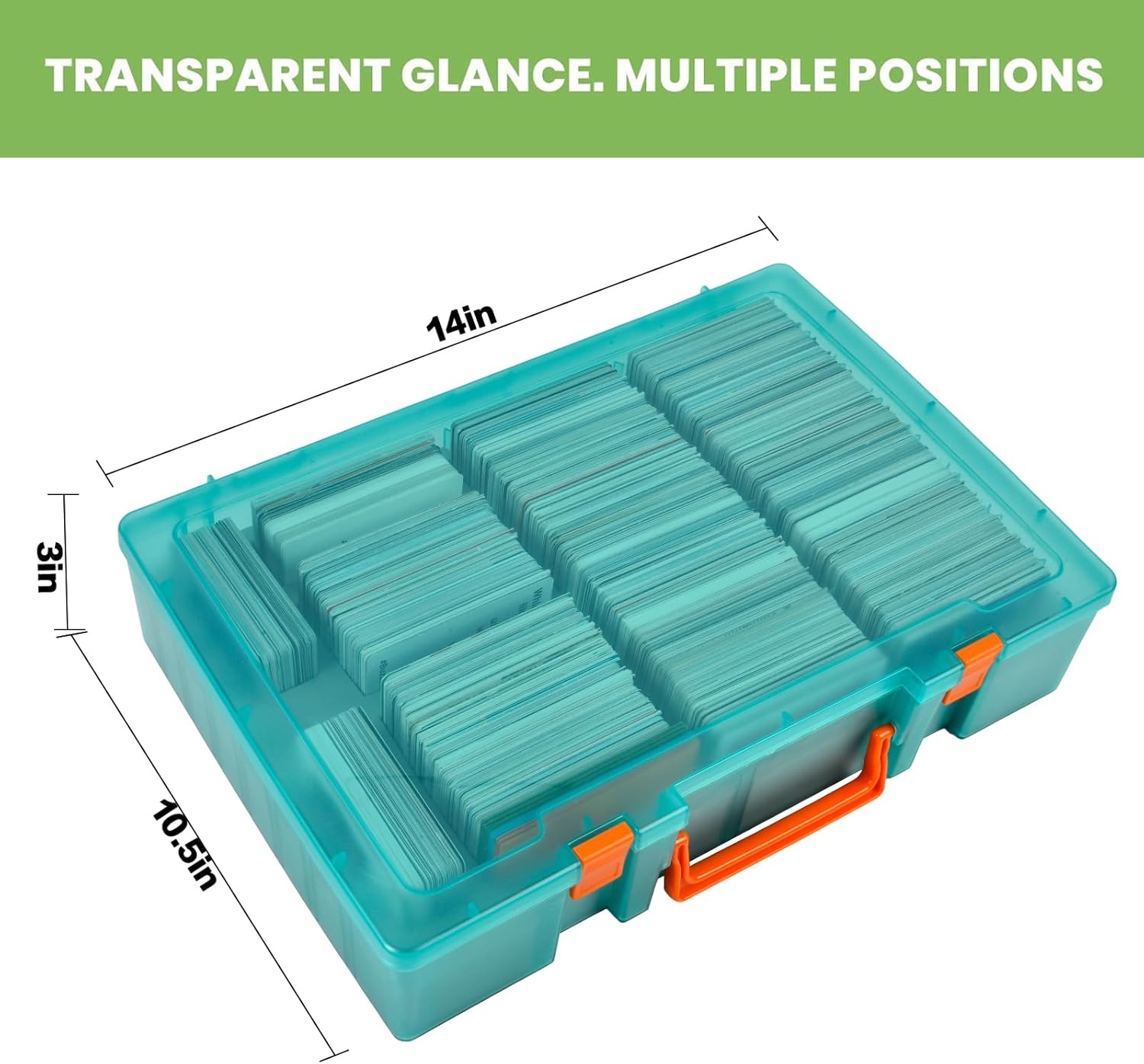 ALKOO 2200+ Large Trading Card Storage Box Case Holder for Kids Against Maturity, C.A.H MTG Deck Organizer for Cards Against Humanity/for Magic The Gathering Sports Cards& Expansions
