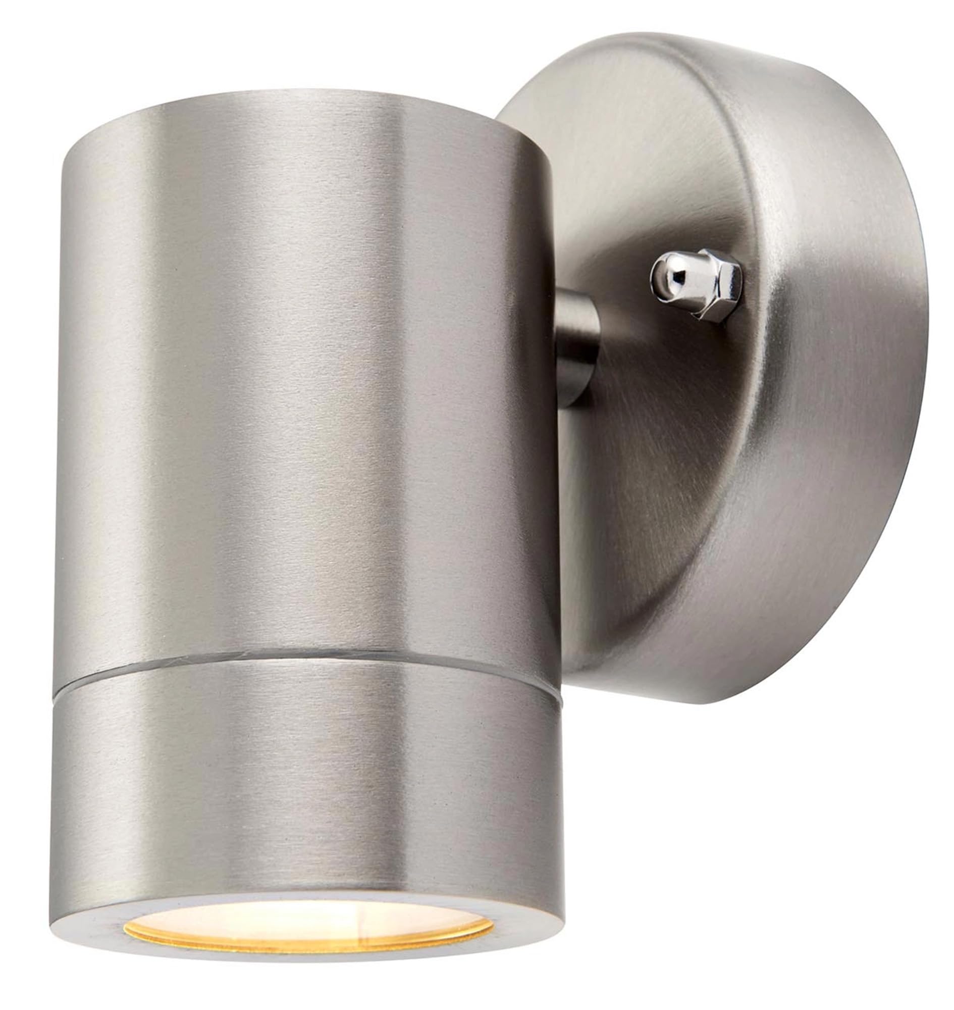 Betta Lighting Brushed Stainless Steel (Single) 35W Brushed Stainless Steel Modern Decorative Outdoor Garden Ip44 Led Compatible Gu10 Wall Light Downlight