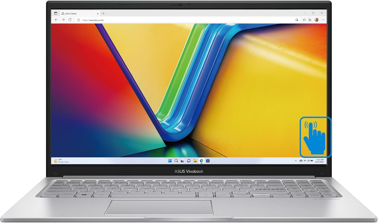 ASUS Vivobook 15 Business Laptop, 15.6" Touchscreen IPS FHD (1920x1080) Display (Intel Core 7 150U (Beats i7-1355U), 16GB RAM, 512GB SSD, WiFi 6, BT 5.1, HD Webcam, Win 11 Pro) w/Dockztorm USB Hub