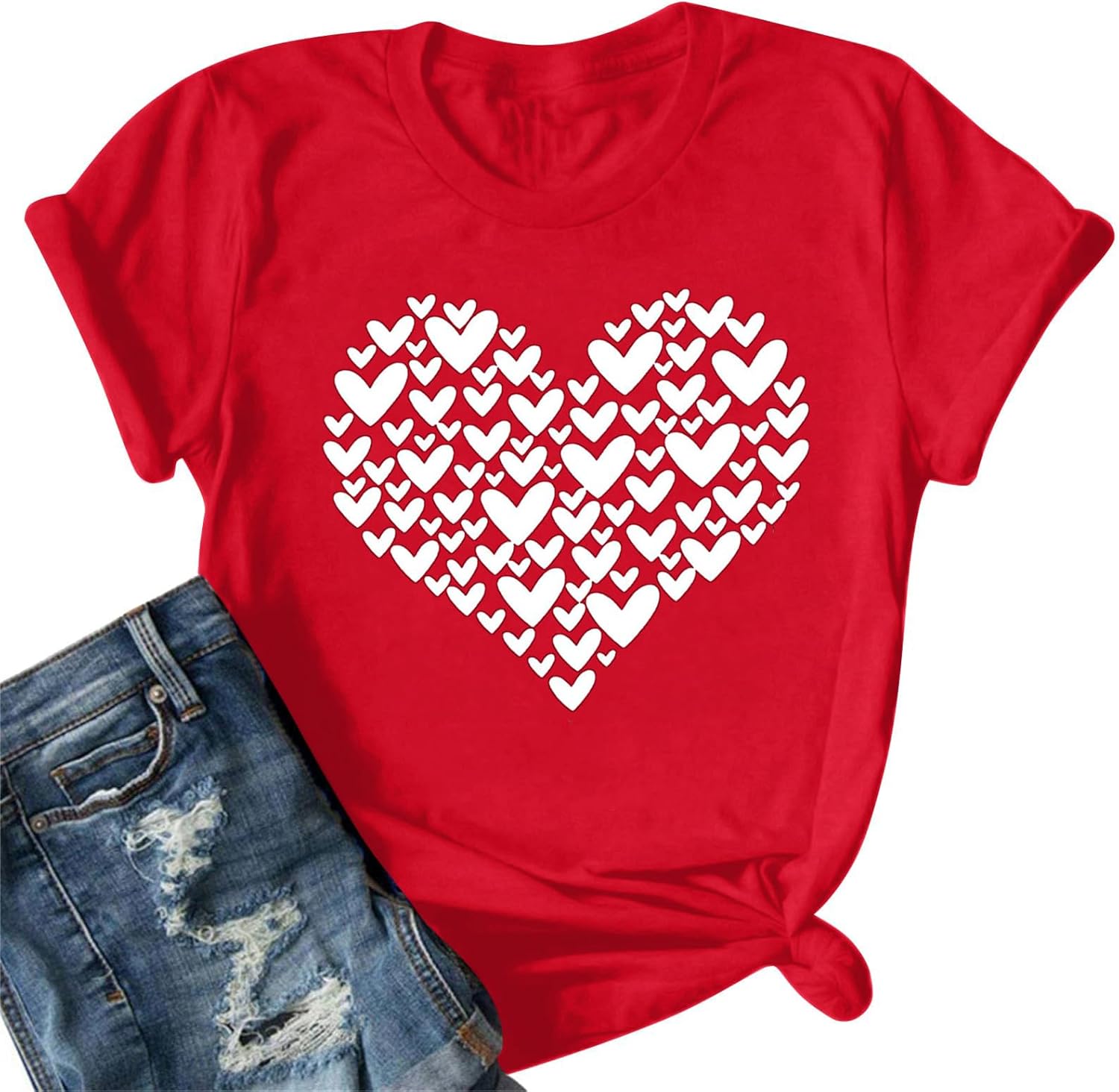 Valentines Day Shirts Women Cute Heart Shirts Valentines Day Gifts Tops