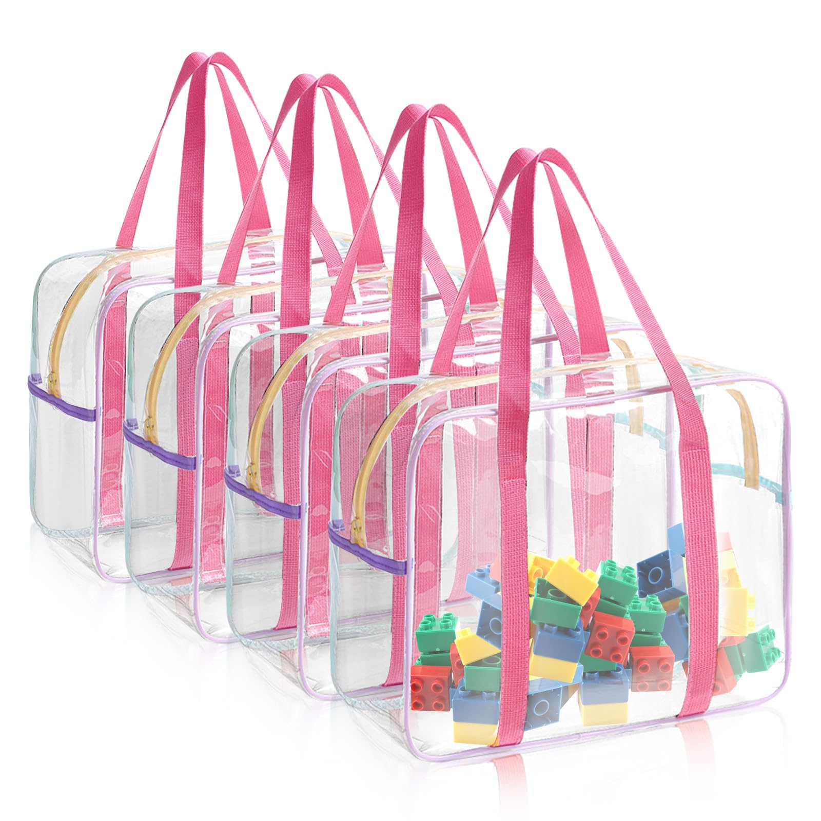Rangement transparent pour jouets LELE LIFE fini les pièces de puzzle perdues