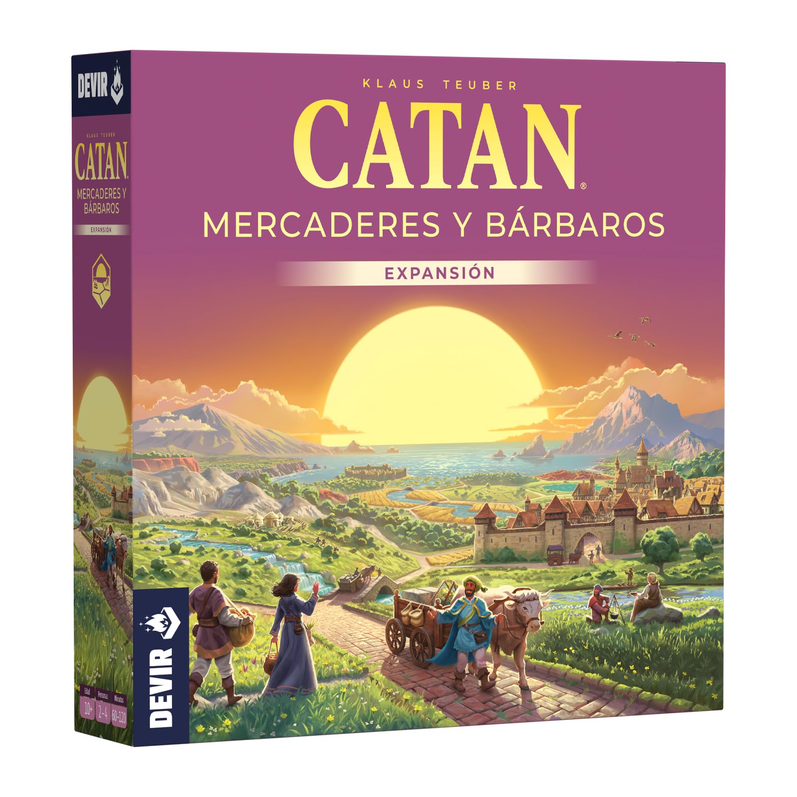Devir - Catan expansion markets and barbaria, board game, BGMERCADERES, multi-coloured