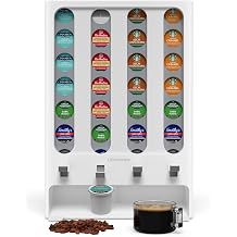 LifeMoreasy K Cup Holder Creative Coffee Pods Storage Stand Vending-Style K Pod Dispenser K Cup Organizer for 28 Pods