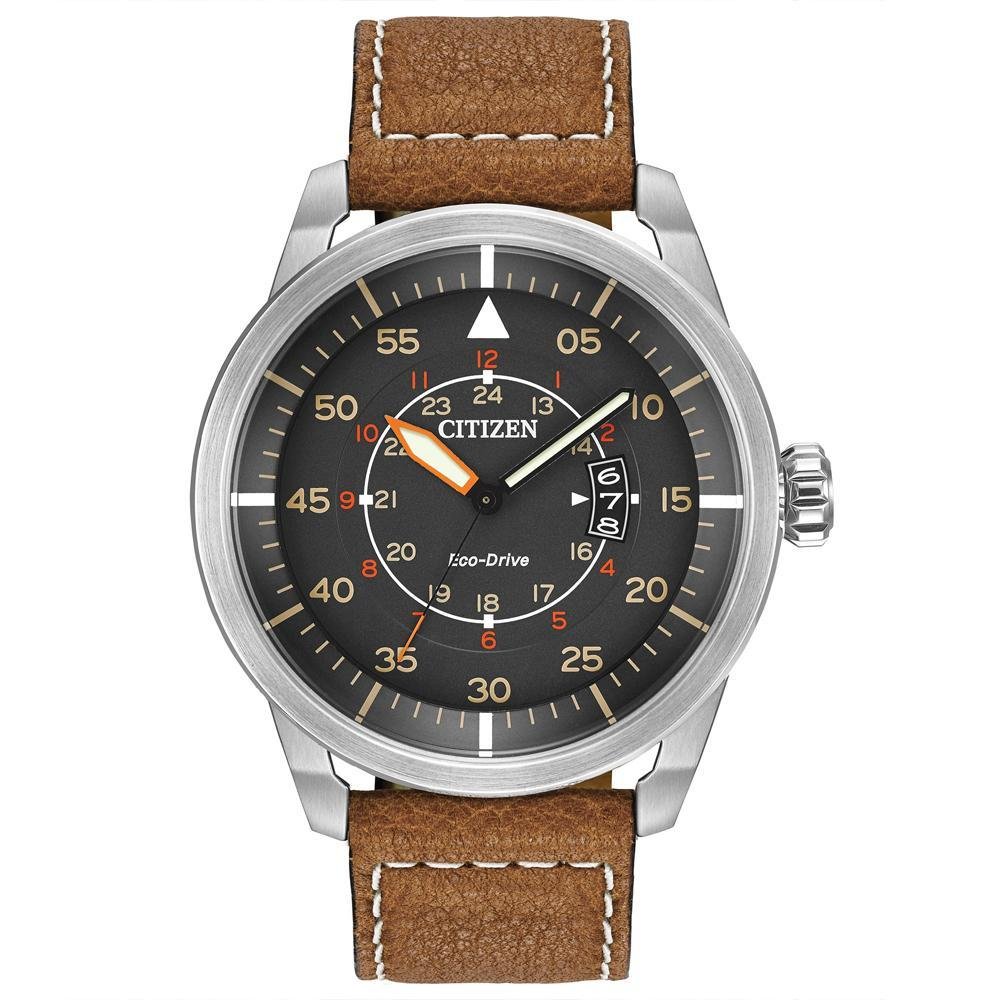 Citizen AW1361-10H - Reloj para Hombres, Correa de Cuero Color marrón