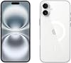 Apple iPhone 16 Plus 256GB: 5G Mobile phone with Apple Intelligence - White + Clear Case with MagSafe