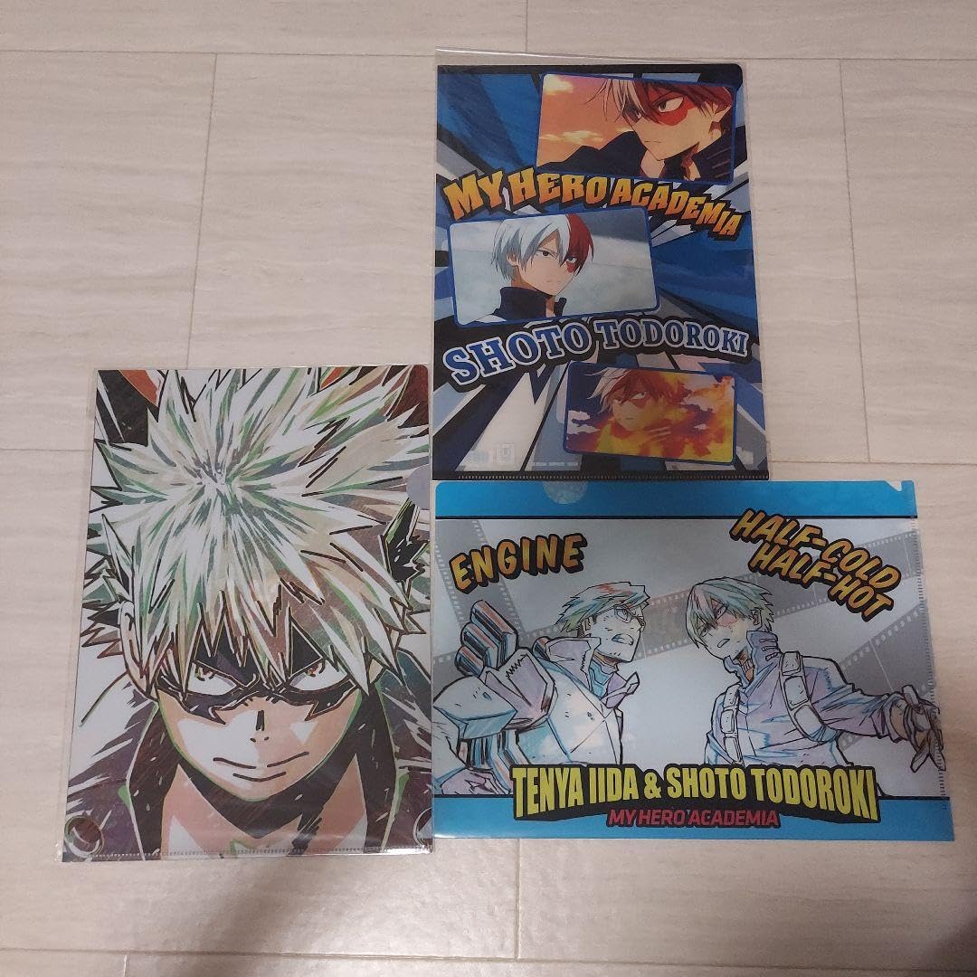 Amazon.co.jp: ヒロアカ 爆豪勝己 轟焦凍のクリアファイル 飯田天哉と 