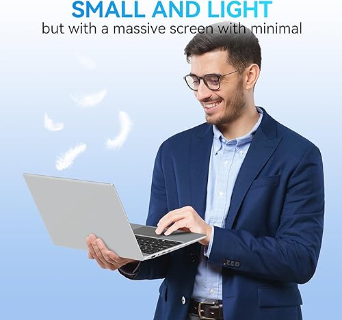 Vista 6 de Computadora portátil de 14 pulgadas, 8 GB de RAM 256 GB SSD, procesadores Intel Celeron N4020C (hasta 2.8 GHz), portátil Windows 11 Pro, FHD 1920 x