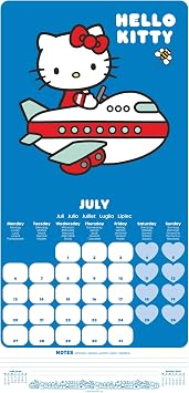 Pyramid International HELLO KITTY 2026 Square Wall Calendar – Official 16-Month Sanrio Calendar Featuring Cute & Colourful Designs – Kawaii Gift for Girls, Teens & Collectors