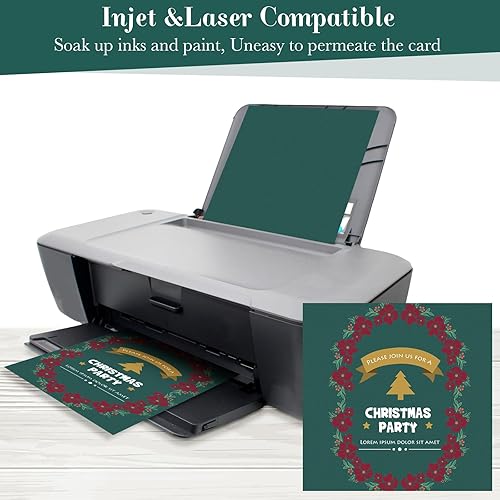 Miniatura 3 de Ctosree 100 hojas de papel de cartulina de 12 x 12 pulgadas, 6.35 ozm, cubierta de 65 libras, 120 libras de grosor, suministros creativos, para