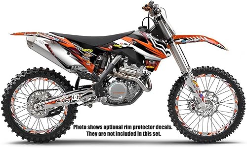 Miniatura 5 de Kit de base gráfica SX 65 Mayhem Orange Senge 2002-2008 compatible con KTM