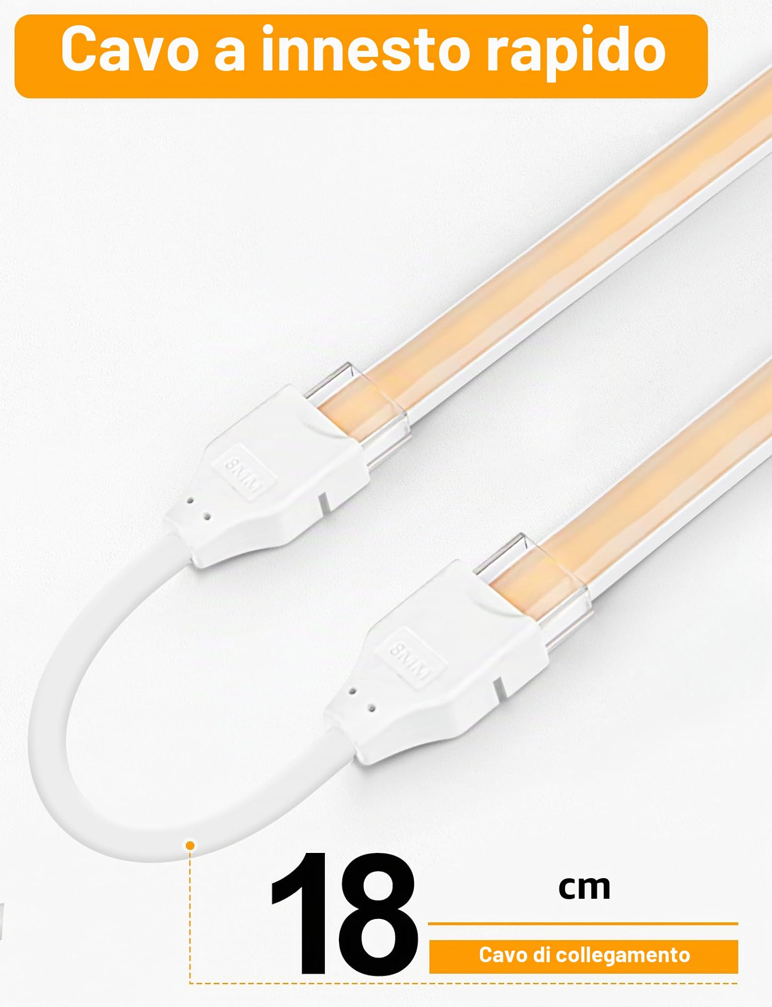 Lamomo Striscia LED COB bianco caldo, dimmerabile, 5 m, impermeabile, 3000 K, con telecomando, larghezza 10 mm, in silicone, flessibile, per camera da letto, interni, esterni, cucina, decorazione
