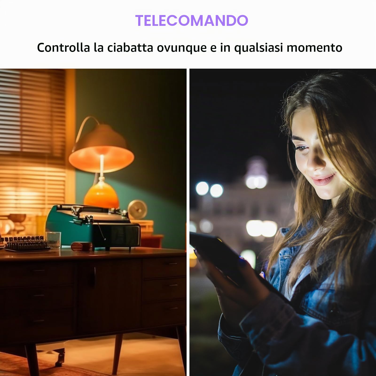 ANTELA Ciabatta Smart Alexa Multipresa WiFi con Monitoraggio Energetico | 4 Prese AC + 4 Porte USB, Protezione da Sovraccarico, Telecomando APP, Programma e Timer, 2.4Ghz wifi, 16A 3680W