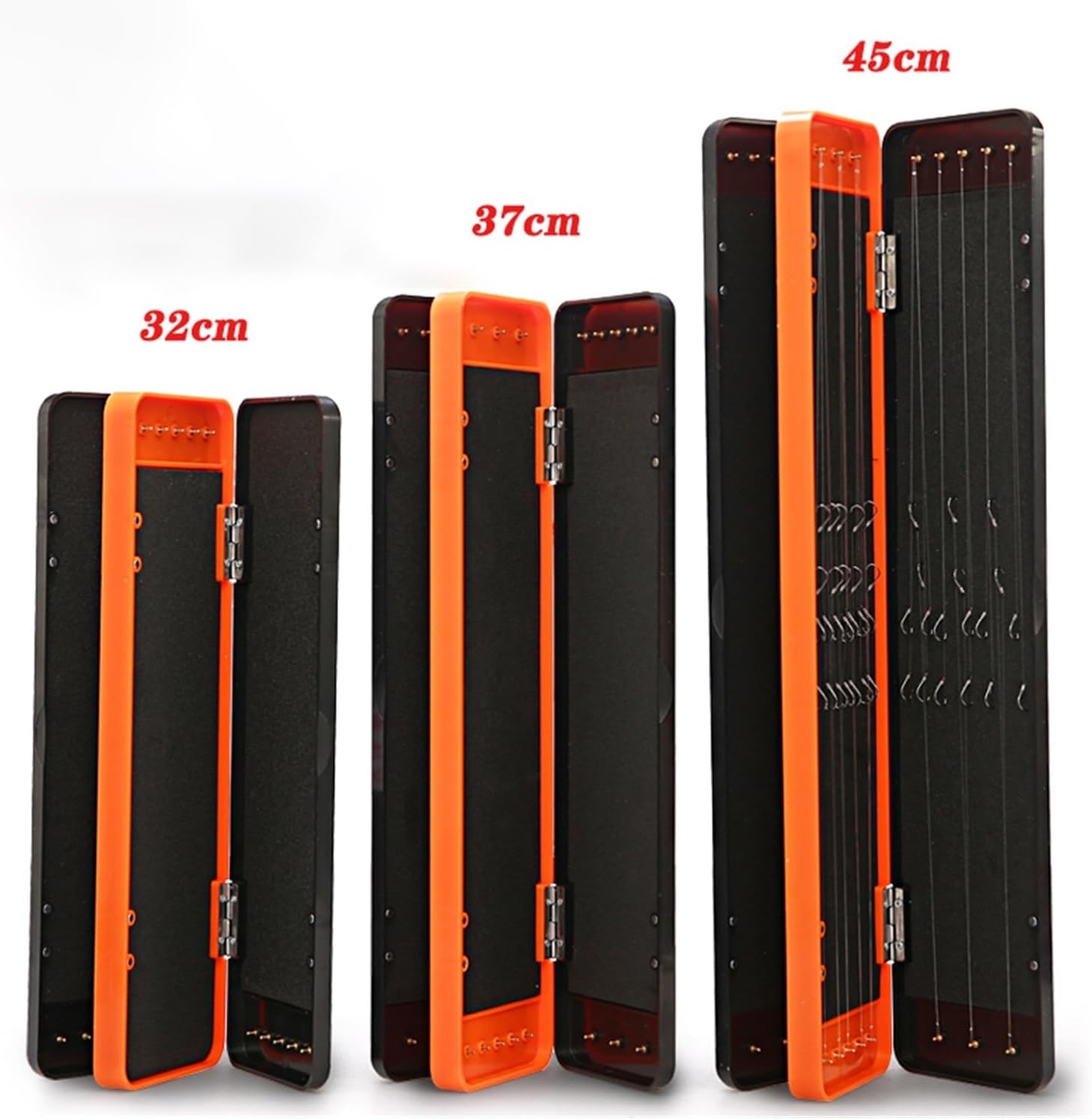 RAHBI Multi-Layer Hook Fishing Tackle Box, Multi-Layer 32 37 45cm Fishing Accessory Box, Carp Fishing Main Line Hook Storage Box Leisurely (Color : 3 Layers 37cm)