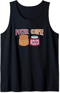 Power Couple Peanut Butter And Jelly - Funny Food Joke Tank Top