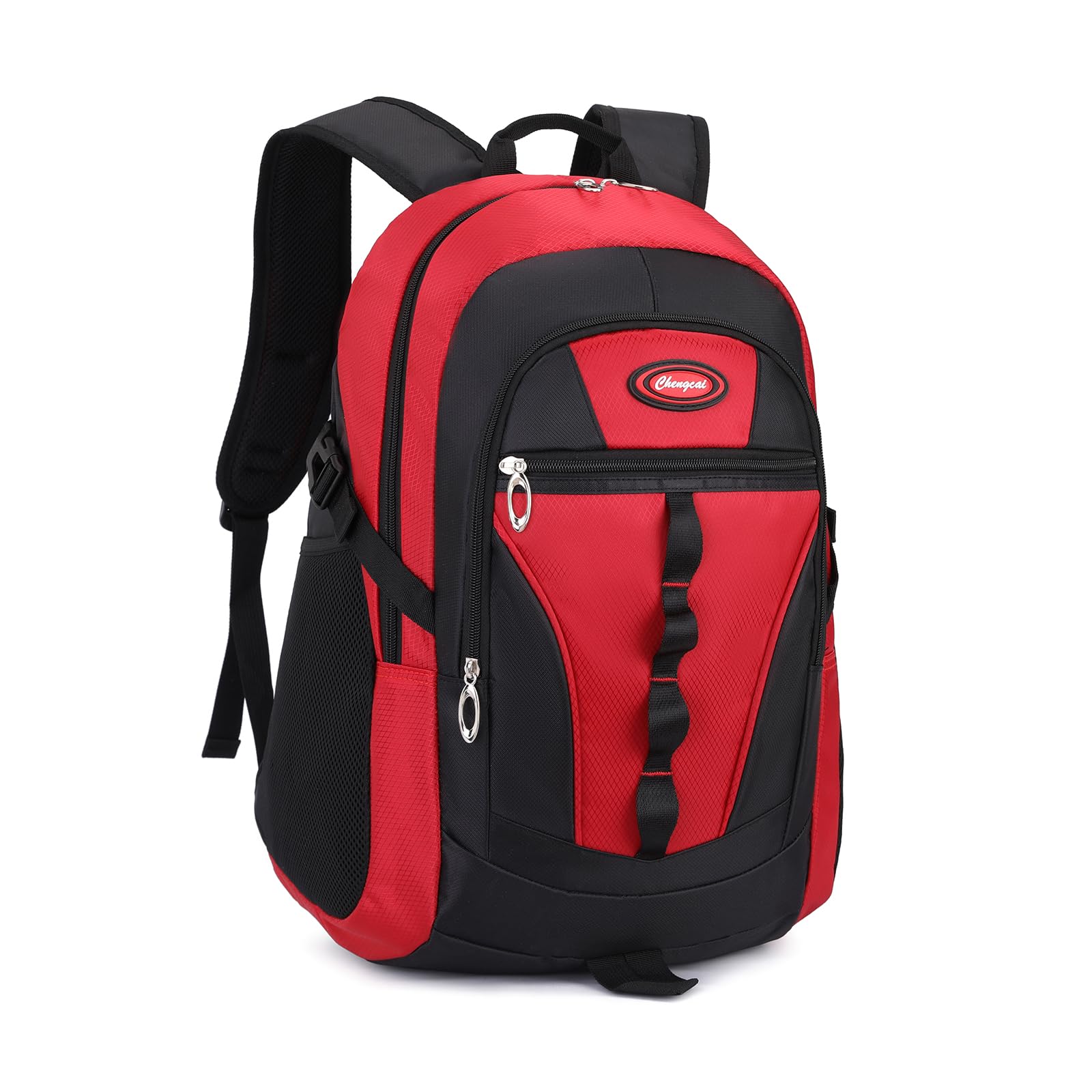 BEFUNIRISE Kids School Backpack For Boy And Girl,Large Capacity High Middle Elementary Primary Students Teens Sports Bookbag (Red)