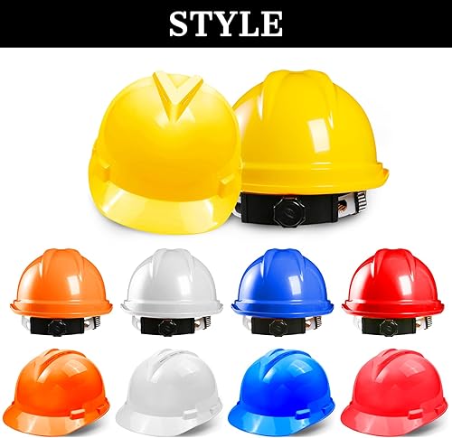 Miniatura 4 de Cascos duros personalizados para hombres, logotipo personalizado, casco de seguridad, gorra de construcción, suspensión de trinquete ajustable