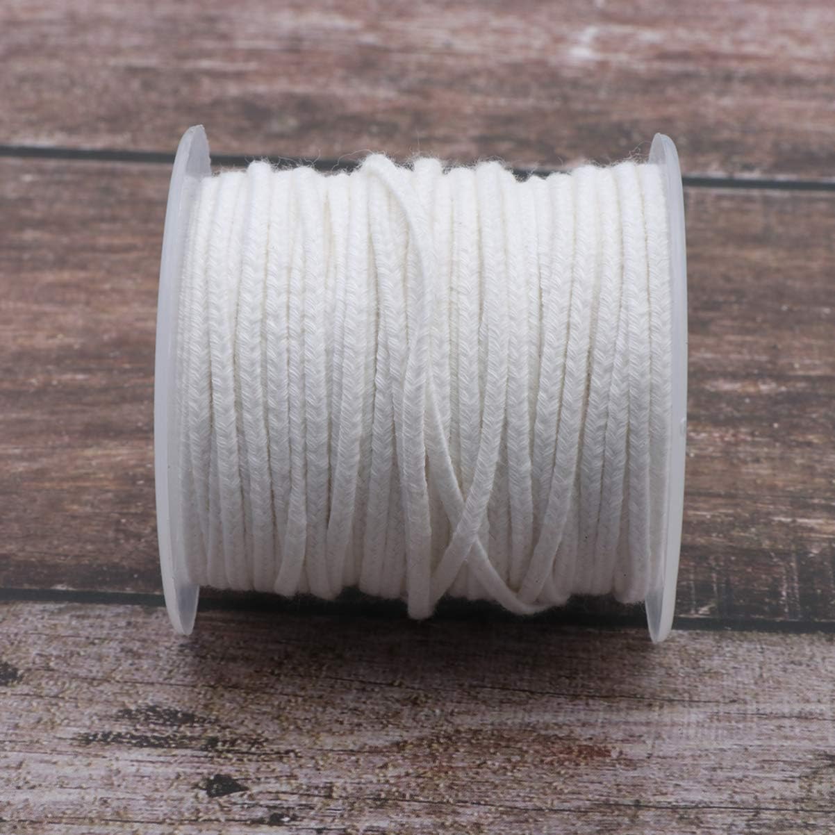 Didiseaon 2rolls Pre-Waxed Cotton Candle Wicks Strands for Candle Making for Pillars and Easy to and Smoke