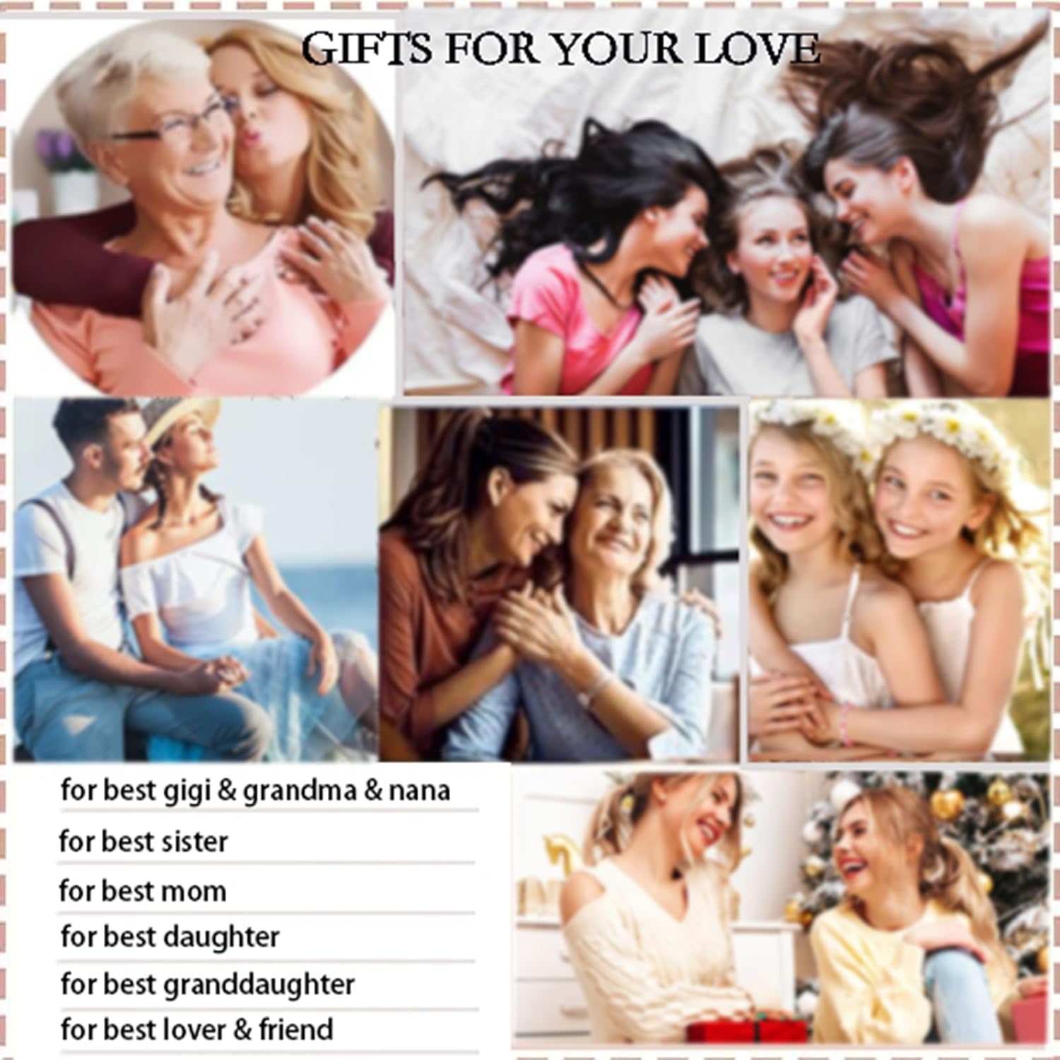 Infinity Heart Bracelets for Daughter Mom Sister Granddaughter Grandma Lovers White Gold Plated Diamond Adjustable Butterfly Bracelets Best Birthday Mother's day Graduation Gifts - Image 5