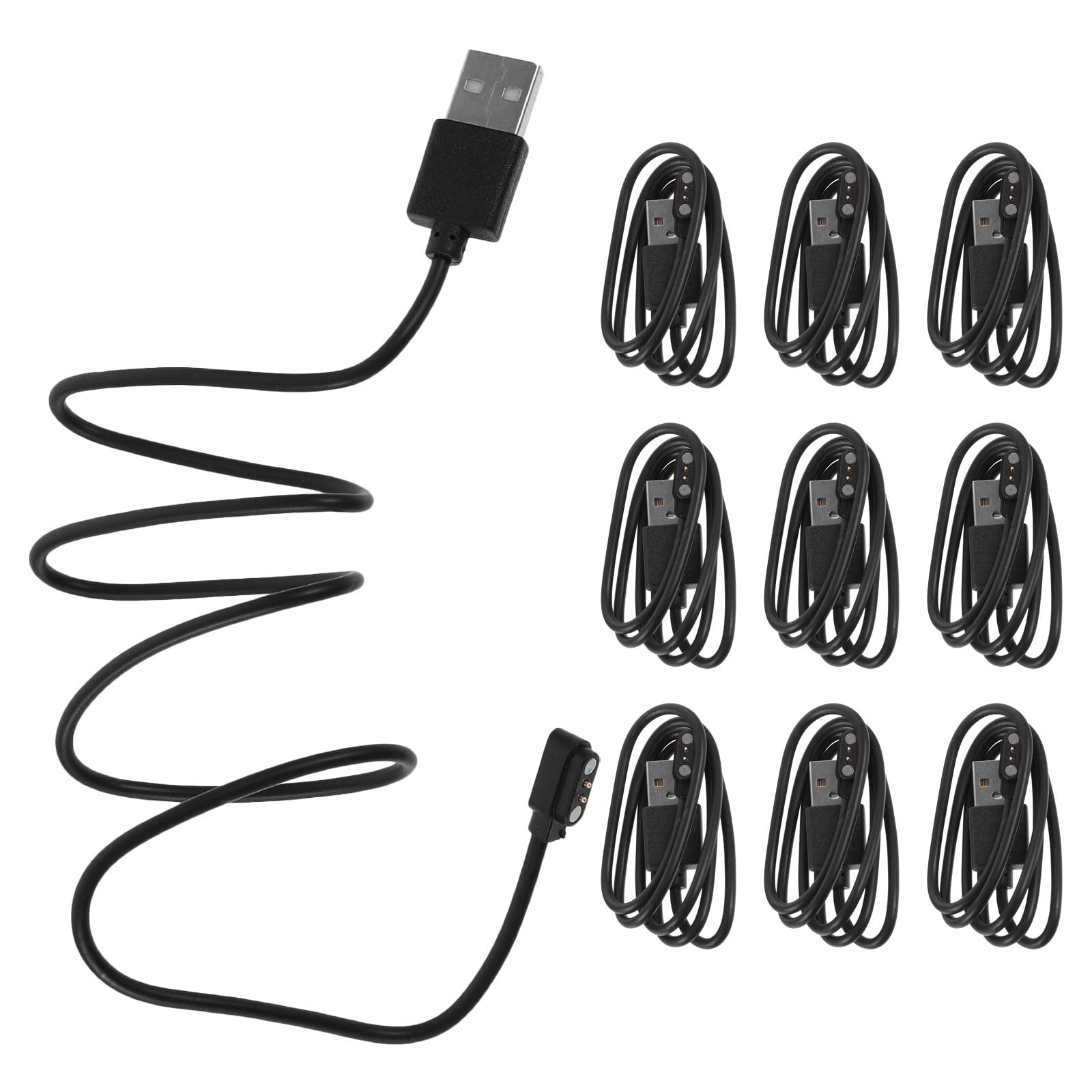 Cable de carga magnético compatible con smartwatch accesorio usb universal de 60 cm negro 8