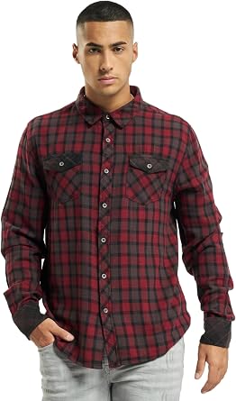 Brandit Mens Checkshirt Duncan Brown/Black