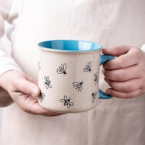Miniatura 42 de AmorArc Juego de 2 tazas de café de cerámica grandes de 22 onzas, tazas de gran tamaño con mango grande para hombres, mujeres, papá, mamá, taza