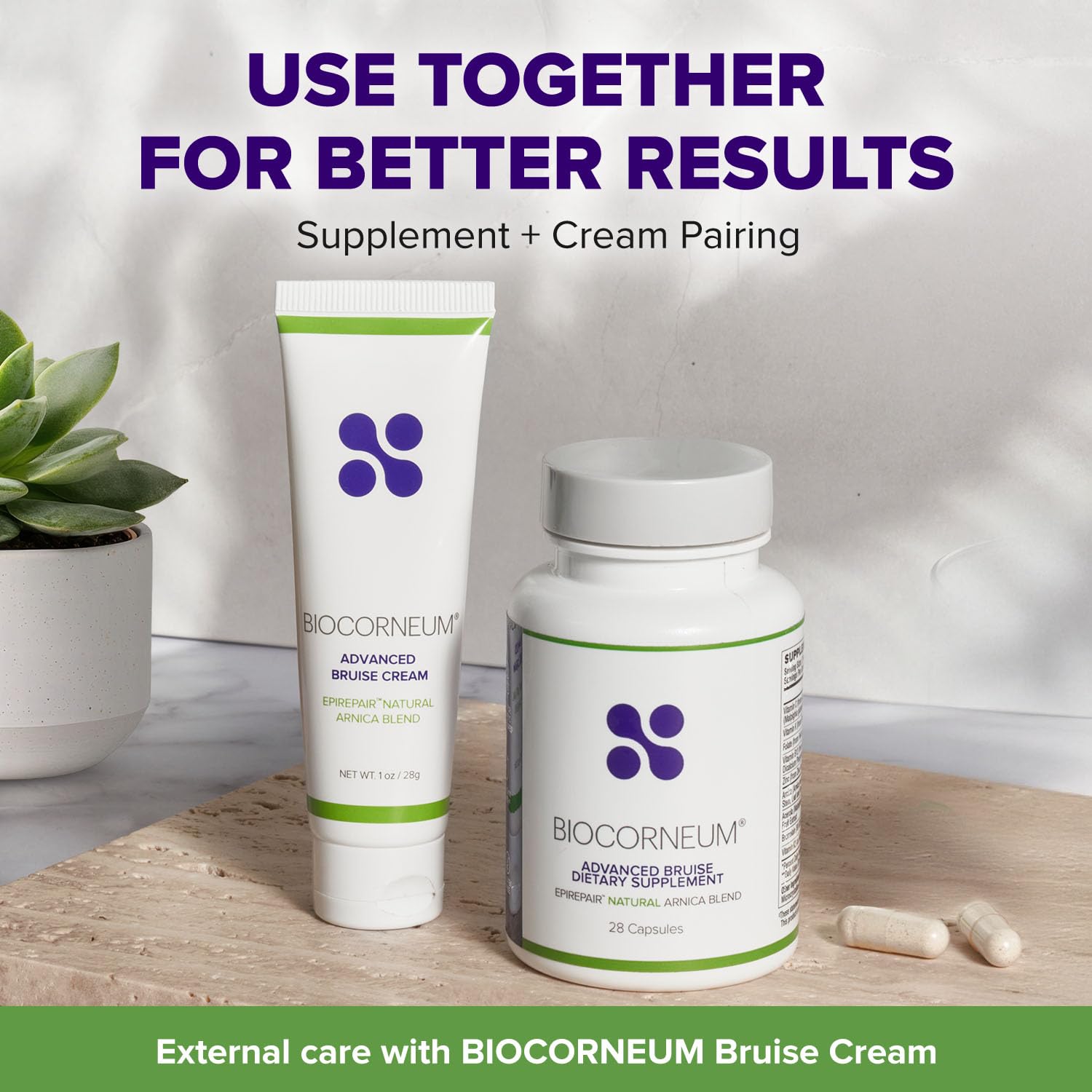 BIOCORNEUM Bruise Supplement with Zinc, Arnica & Bromelain Tablets, 28 Caps — Amazon image 7