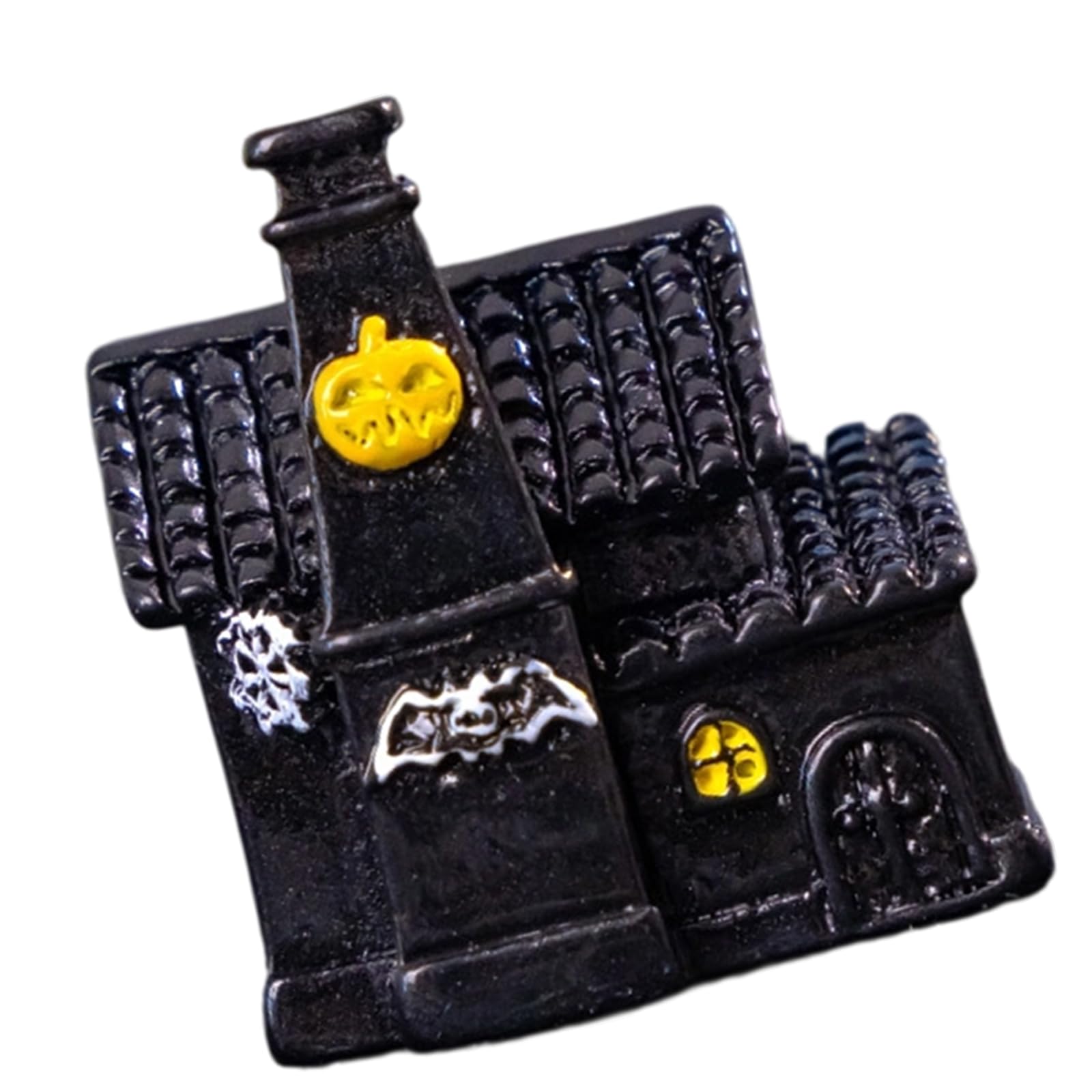 carotoe Halloween Themed Devil House Resin Sculpture Miniature Collectible Artwork for Bookshelf or Mantel Display Contemporary Horror Theme Collectible