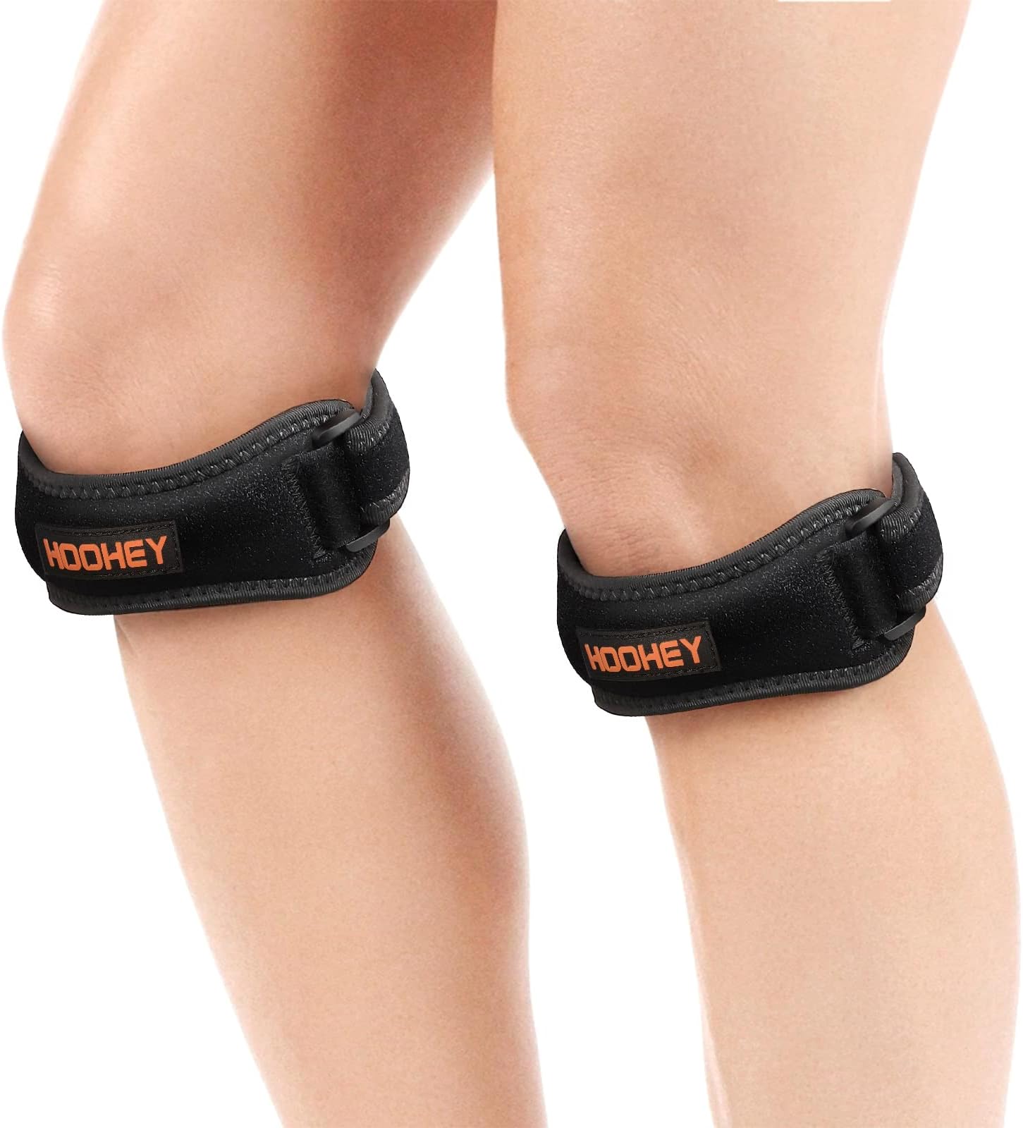 Knee Strap, 2 Count Patella Knee Support Straps Knee Arthritis Brace and Pain Relief Stabilizer Strap for Hiking, Soccer, Basketball, Running, Jumpers Knee, Tennis, Tendonitis, Volleyball