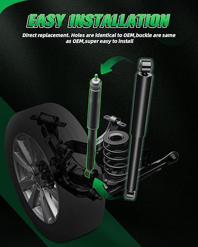 Miniatura 5 de 2WD!Amortiguadores para Sierra para Silverado  Amortiguadores de gas delanteros y traseros SCITOO aptos para 1999 2000 2001 2002 2003 2004 2005 2006