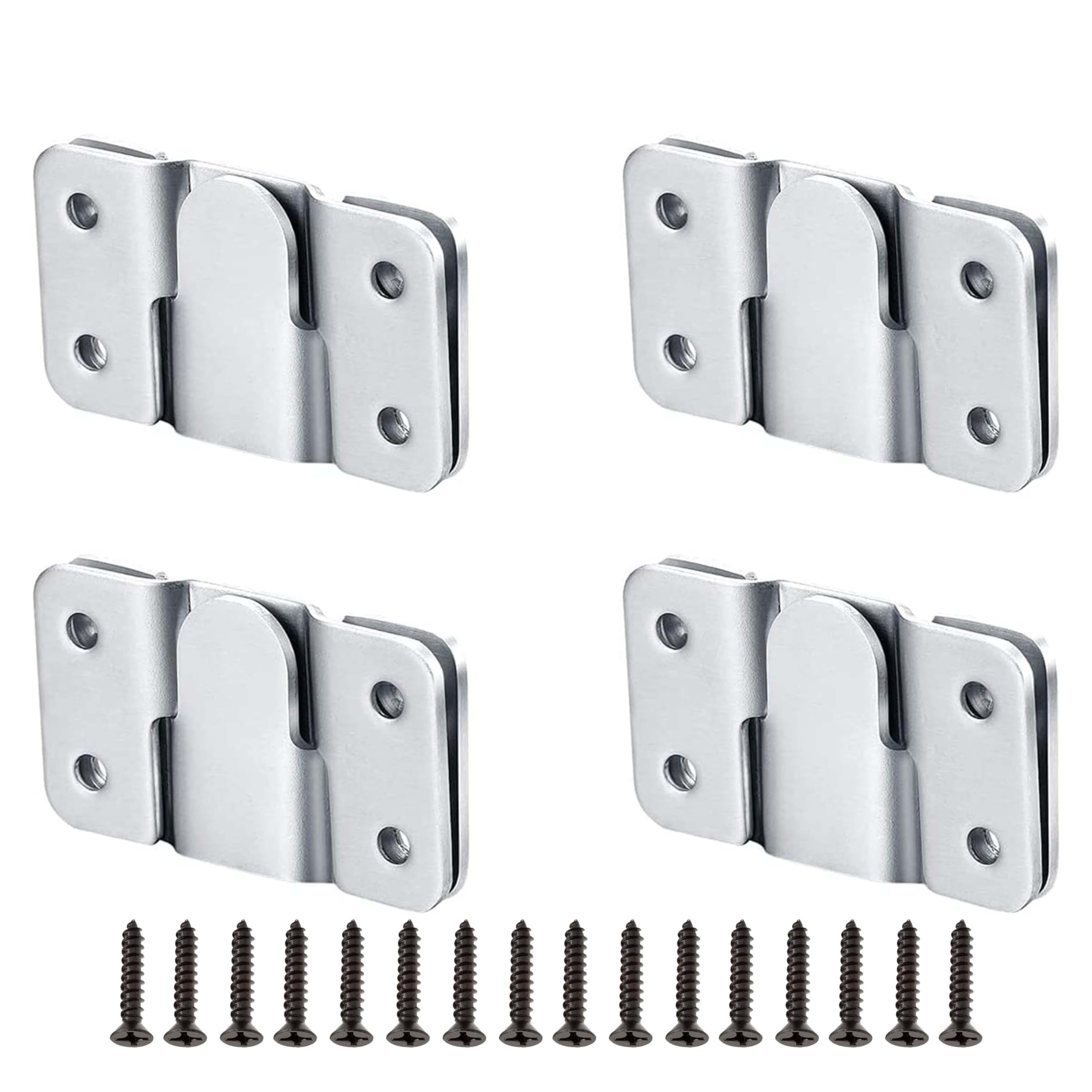 Acoustika 8pcs Flush Mount Bracket with Screws, 2x1.5inch Interlocking Picture Frame Hook, Stainless Steel Picture Bracket, Z Clip Photo Wall Mount Connector for Furniture Photo Hardware Mirrors (B0CQXTZ3NH) Amazon Price History, Amazon Price Tracker