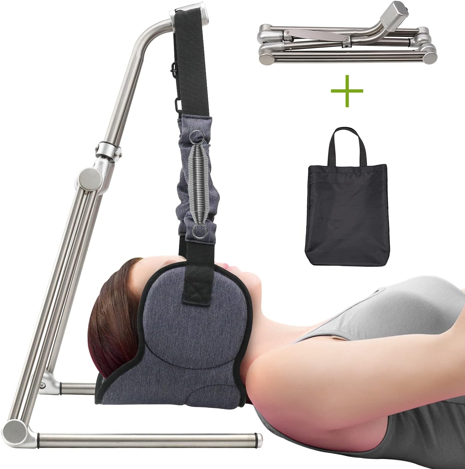 Toogel Hammock for Neck, Portable Neck Traction, Professional Cervical Traction Device, Upgrade Neck Support Stretcher for Neck Pain Relief