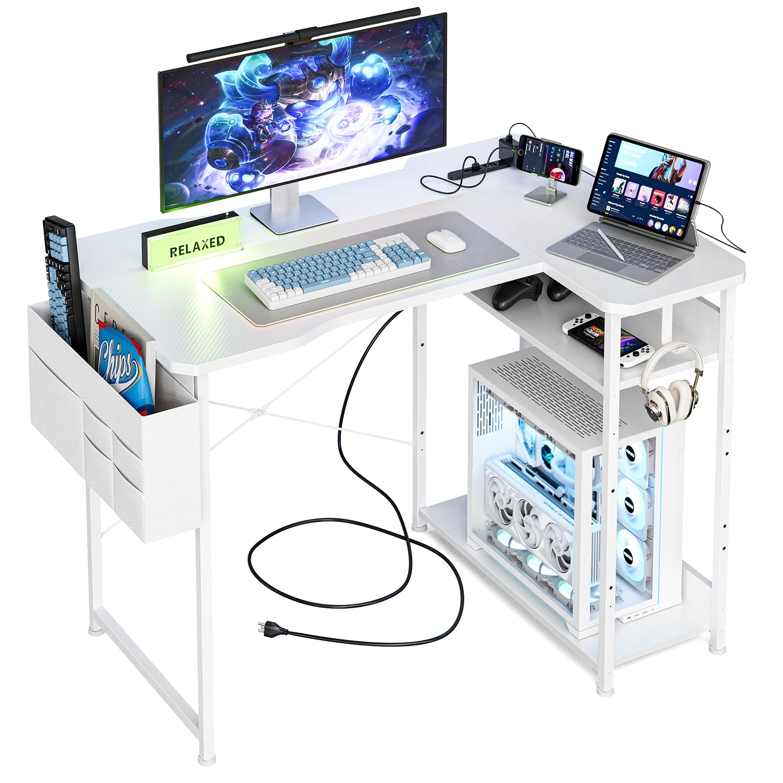 Amazon.com: Acrolix L Shaped Gaming Desk 40 Inch - Computer Corner