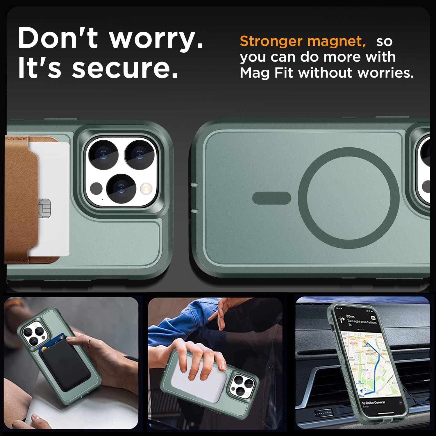 AICase for iPhone 14 Pro Max Case [Compatible with Magsafe],Magnetic Heavy Duty Drop Protection Full Body Rugged Shockproof/Dust Proof Military Protective Tough Durable for iPhone 14 Pro Max 6.7"_2 - Image 2