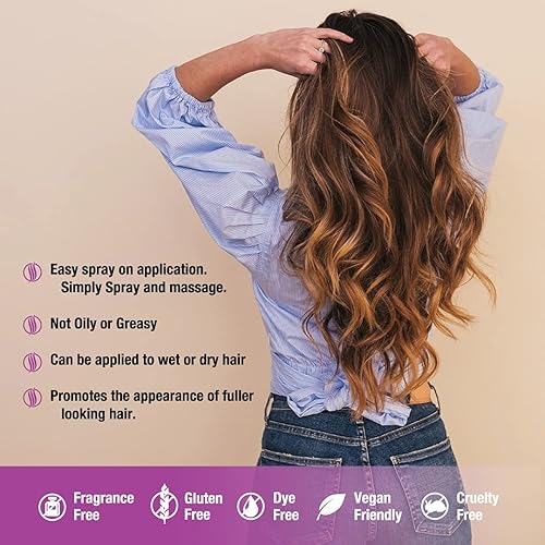 Miniatura 2 de Hyalogic Biotin Spray engrosamiento del cabello con ácido hialurónico para el tratamiento del cabello adelgazante  Promueve un cabello más grueso y