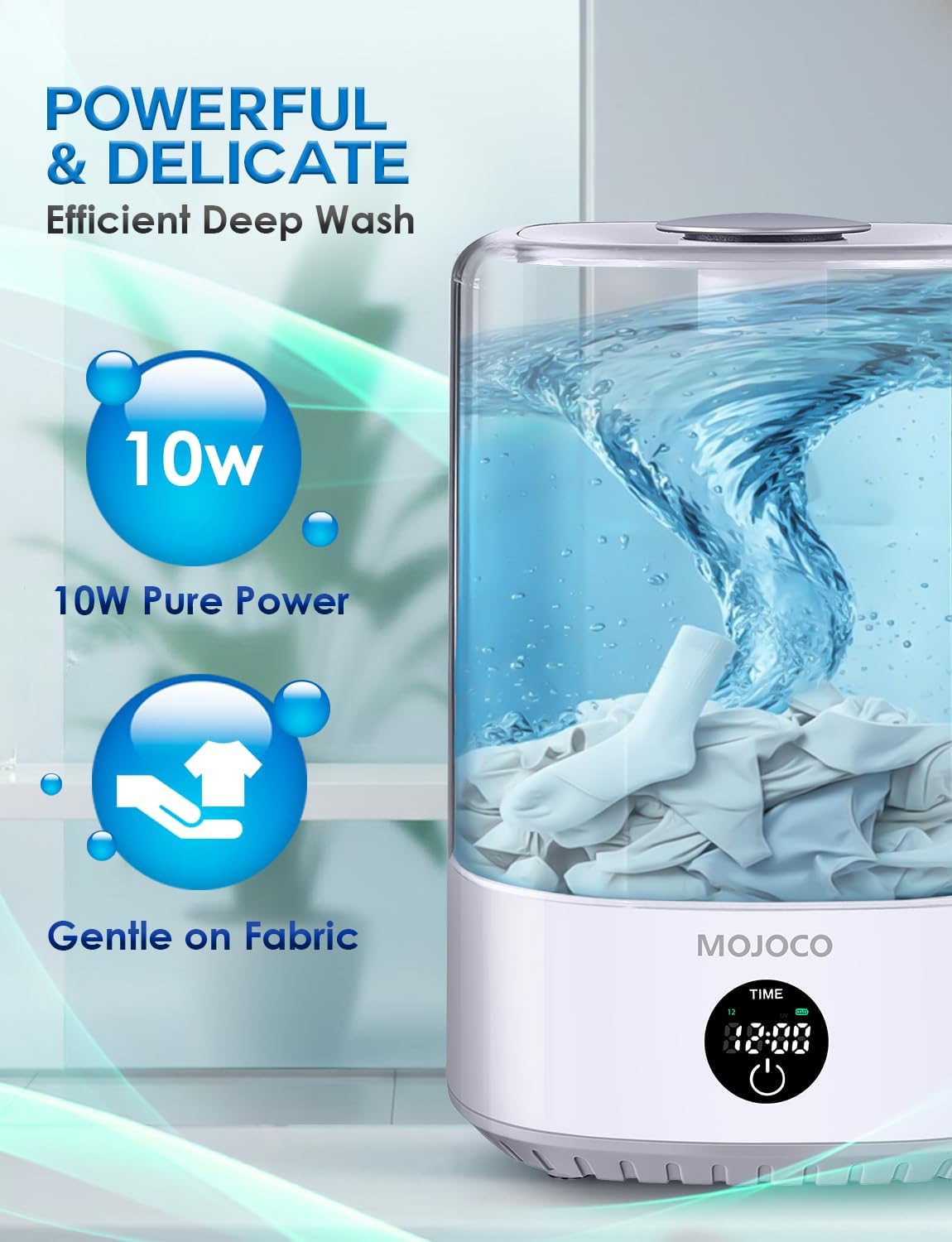 Portable Dryer & 4L Battery-Operated Washing Machine for Apartments, Dorms, and Travel