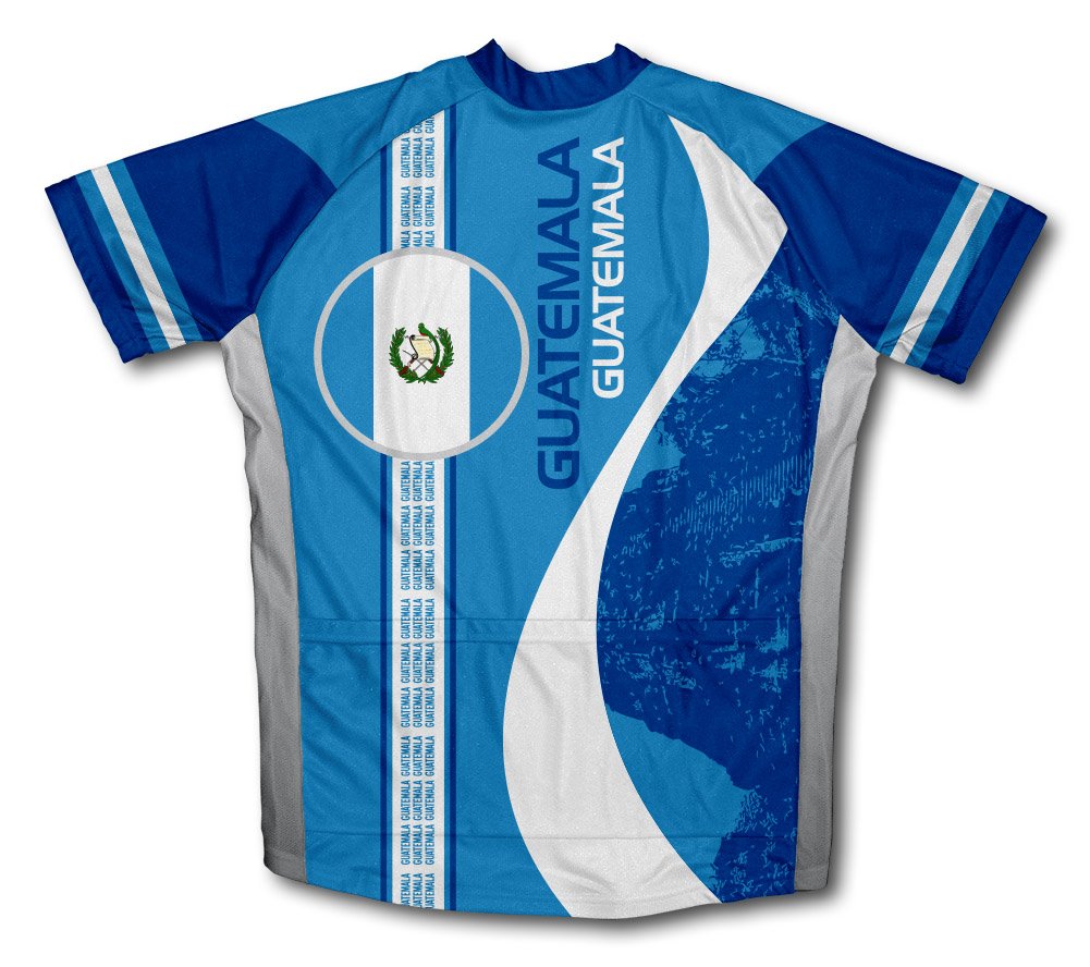 ScudoPro Guatemala Short Sleeve Cycling Jersey for Men - Size 4XL Blue