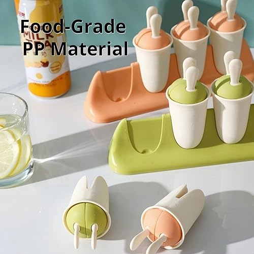 Miniatura 3 de Juego de 8 moldes para paletas para niños, moldes de silicona para hacer helados, moldes para helados, accesorios de cocina, fácil liberación, leche