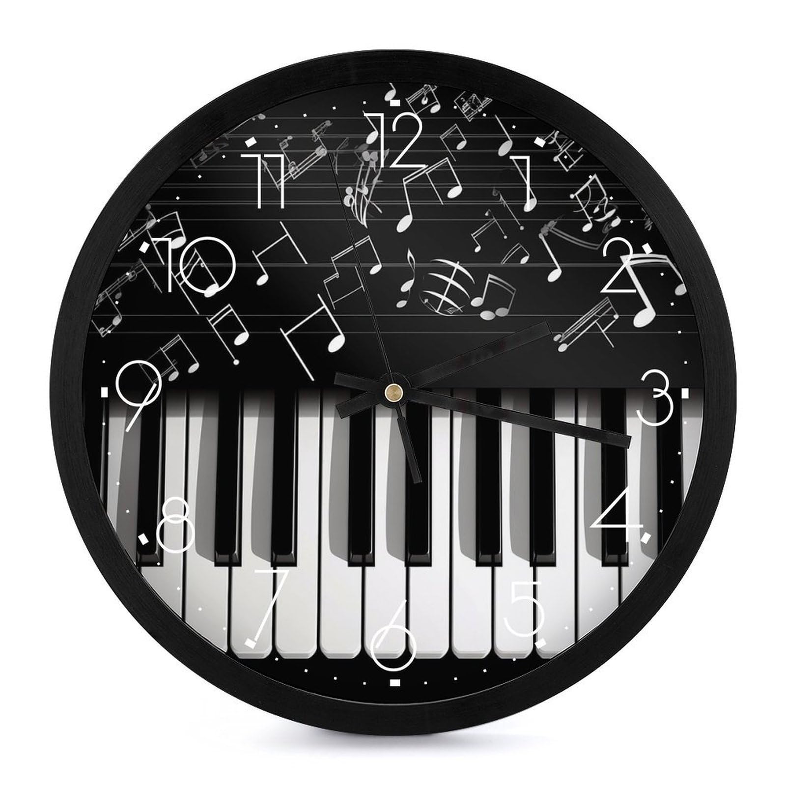 Horloge piano musicale pour décorer un salon moderne et silencieux