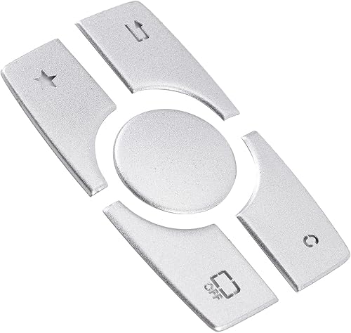 Miniatura 5 de Fydun Cubierta de botón multimedia Moldura de aleación de aluminio Pegatinas de botón de control multimedia Perilla para -Benz ML GL Clase 2015-2019