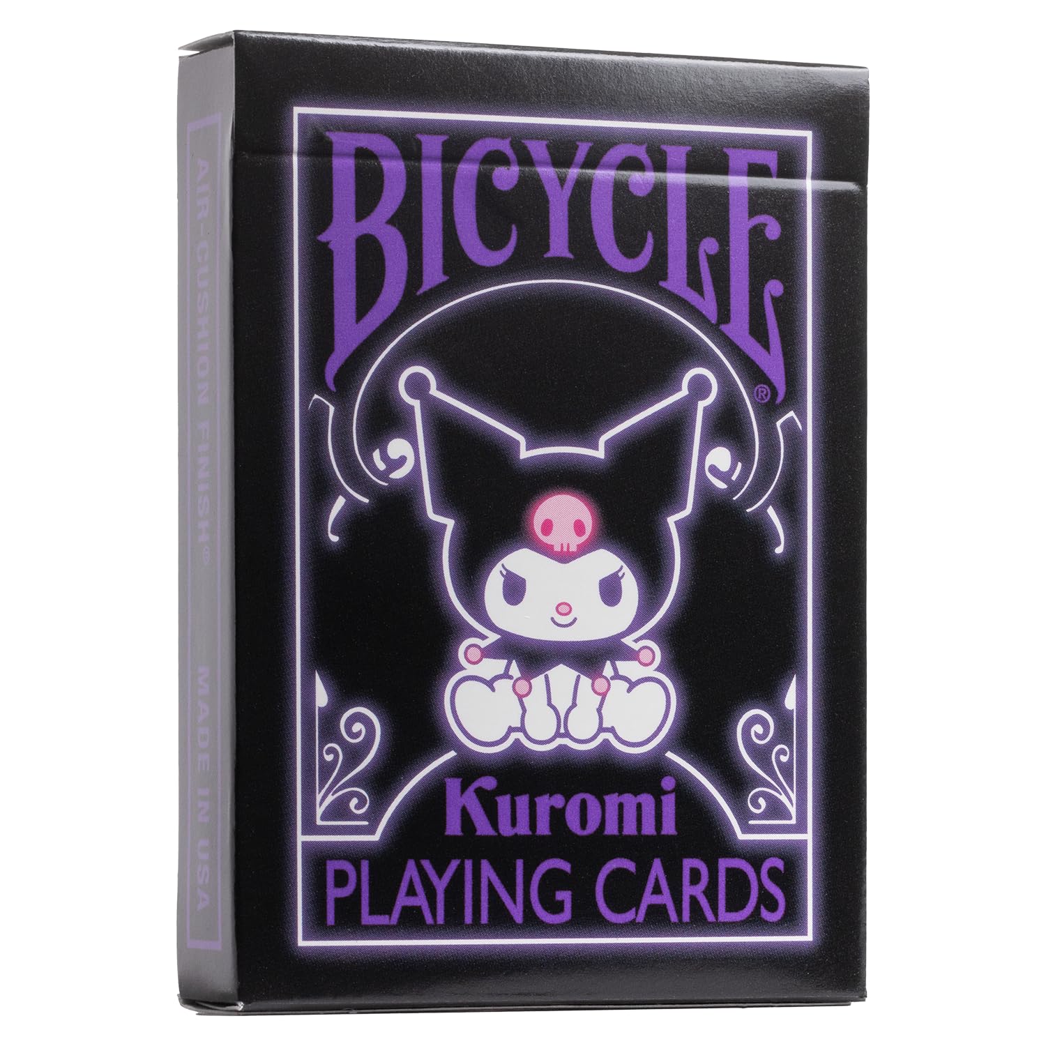 BicycleKuromi Sanrio Playing Cards, Black, Pink and Purple, 1 Deck