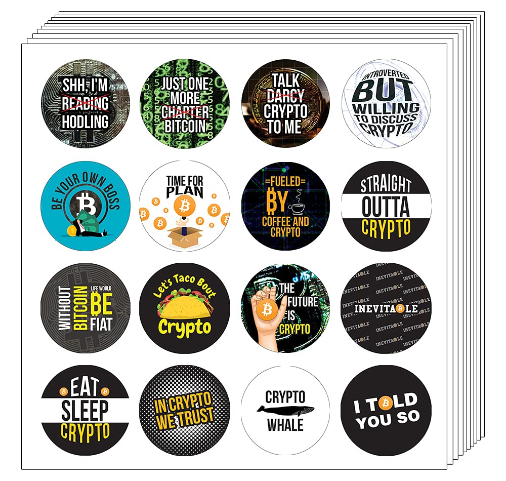 Amazon.com: Creanoso Funny Cryptocurrency Stickers (5 Sets X 16 Designs) -  Unique Art Décor Sayings Gift Stickers – Awesome Stocking Stuffers Gifts  for Men, Women, Investors – DIY Decal Set : Toys & Games