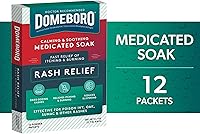 Vista 6 de Domeboro Remedio para Remojo Alivio de Erupciones (Solución de Burow), 12 Unidades (Paquete de 1) - El embalaje puede variar