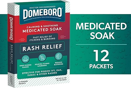 Miniatura 6 de Domeboro Alivio de erupciones de remojo medicado solución de cejas 12 unidades paquete de 1 - El embalaje puede variar