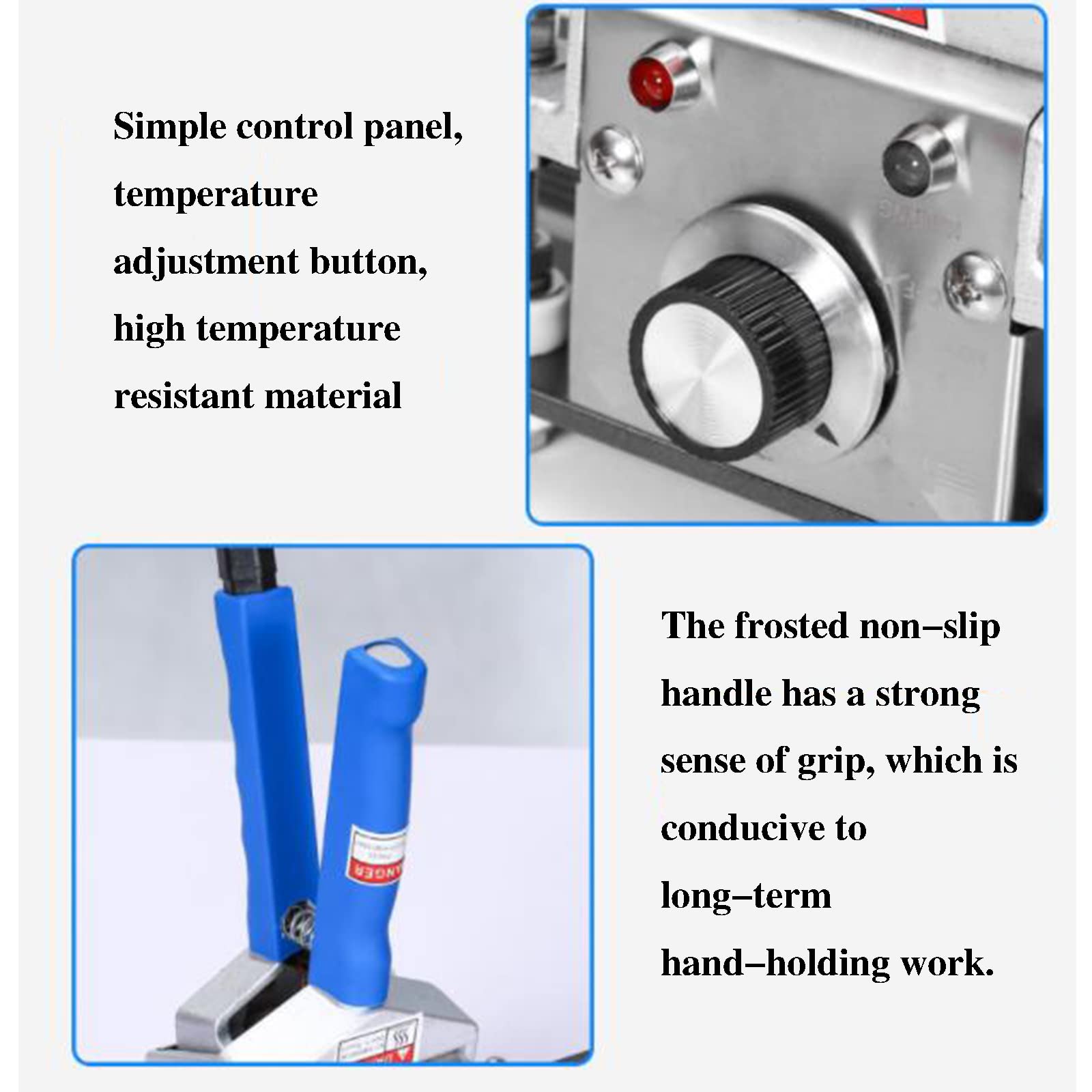 Cact - Sigillatrice a caldo portatile, regolabile da 0 a 300 °C, 10 mm di larghezza, per sacchetti di plastica, lamina e carta kraft, ideale per casa e viaggi