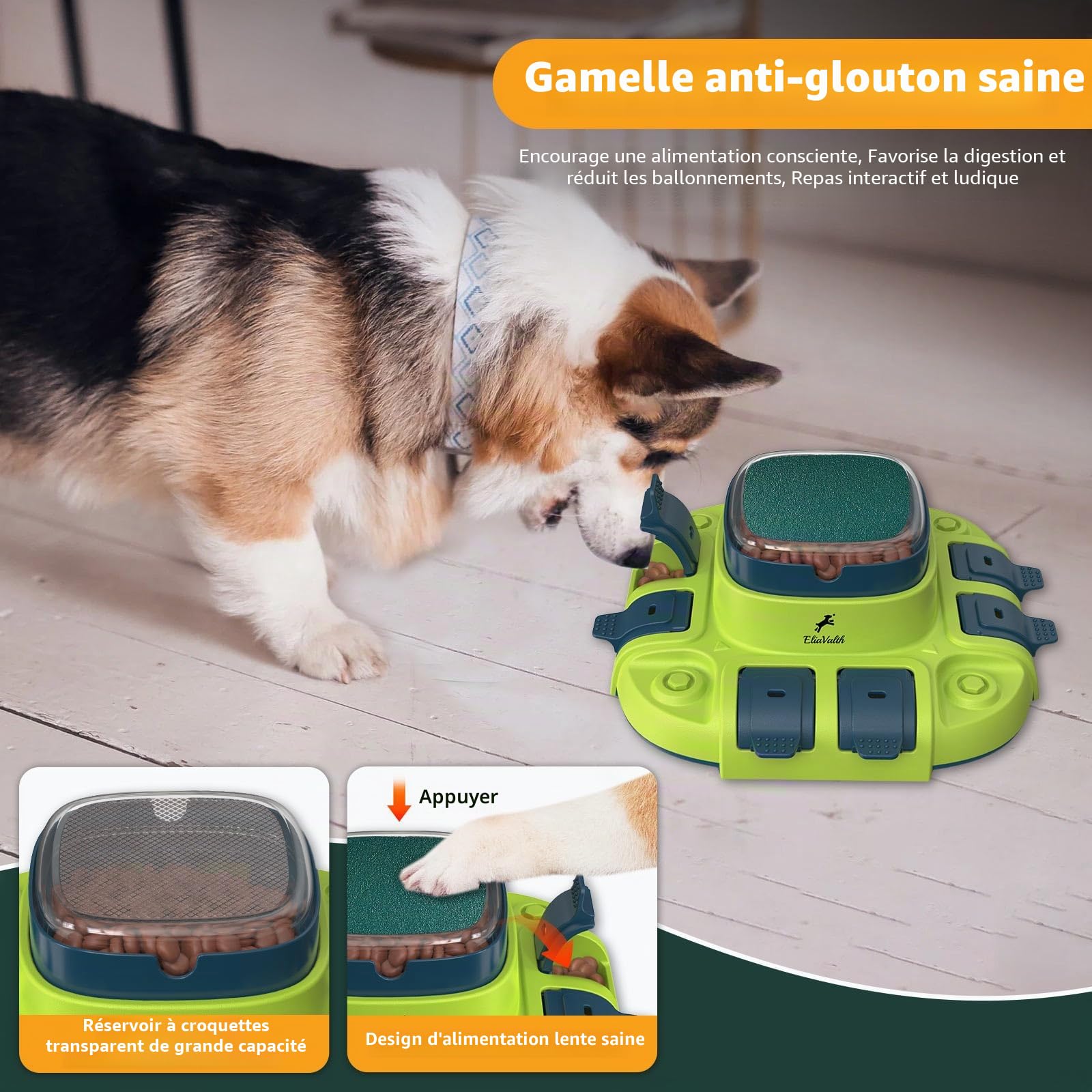 Lime à ongles pour chien, jouet 3 en 1 pour chien puzzle à 2 niveaux, gamelles pour chien à alimentation lente et lime à ongles, lime à ongles pour chiens, planche à griffes pour chien, lime