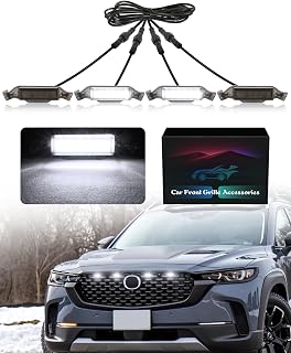 LED Front Grill Lights for Mazda CX-50 2022 2023 2024 2025 2026, White | Mazda CX50 Raptor Grille Lights, Upgrade Mazda CX50 LED Lights, Snap-in Installation, OEM Style, Off-road Driving