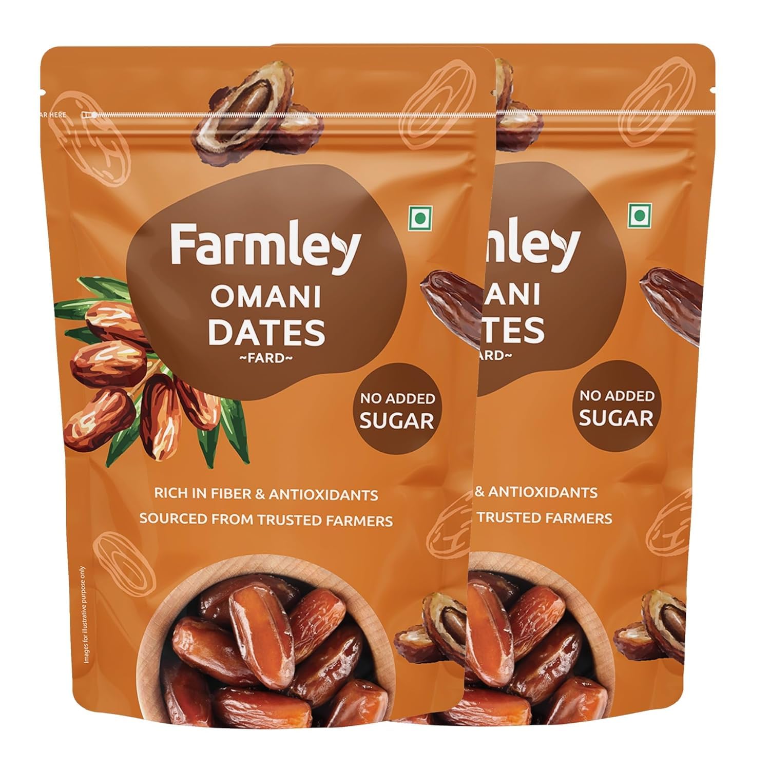Farmley Omani Fard Dates | 400 Gram | Dates, Khajur, Dry Dates, Dry Fruits, Khajoor, Healthy Snacks, Dates Dry Fruits, Date, Omani Dates, No Added Sugar Healthy & Nutritious (Pack Of 2) (B0D4LQTX1Z) Amazon Price History, Amazon Price Tracker