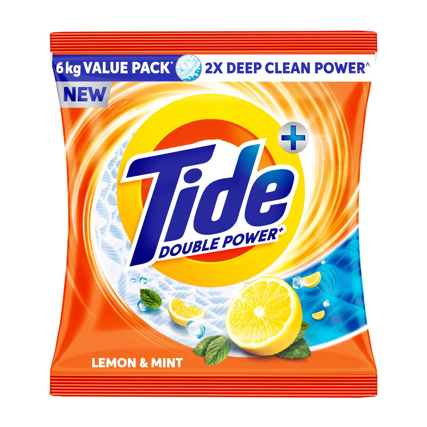 Tide Plus Double Power Detergent Washing Powder Lemon & Mint 5kg + 1kg FREE-image-22
