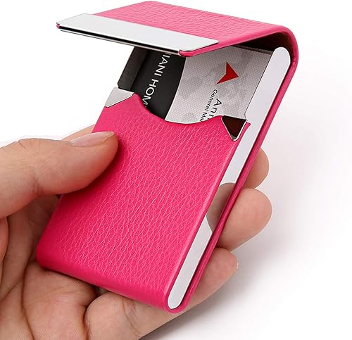 Miniatura 4 de Tarjetero de lujo de piel sintética y funda para múltiples tarjetas, tarjetero para tarjetas de nombre de negocios, tarjetero para tarjetas de